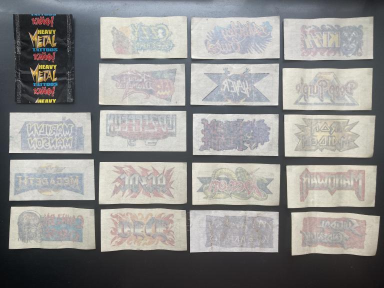 Heavy metal кайф tattoo, лого групп 18 разных + обертка