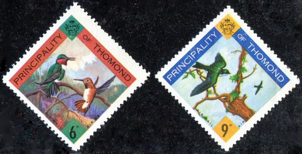 Principality of Thomond 1961 Княжество Томонд (Ирландия) птицы фауна **/* локал bogus (2)