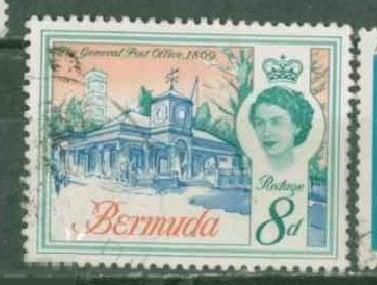 Бермуды 1962 Mi# 168  Местные мотивы и Елизавета II a3