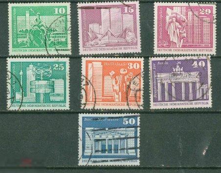 ГДР 1973 Набор Стандарт Строительство гаш