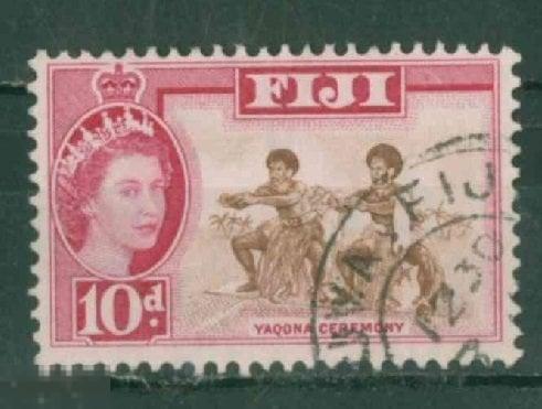 Фиджи 1959  Mi# 148  Местные мотивы. Королева Елизавета ii  vf