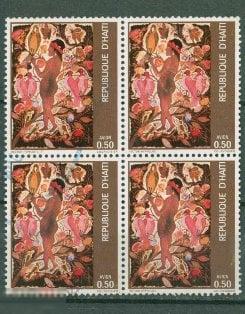 Гаити 1981 Mi# 1389 Живопись  квартблок   q