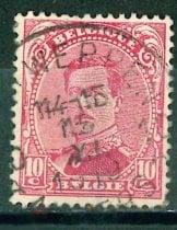 Бельгия 1915 Mi # 117  Альберт I гаш