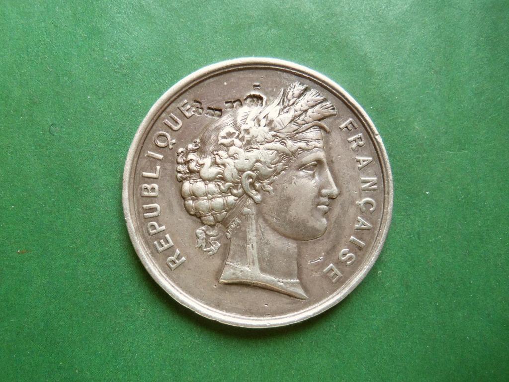 Серебряная  медаль Франция,1873 г.,"Фестиваль греха".