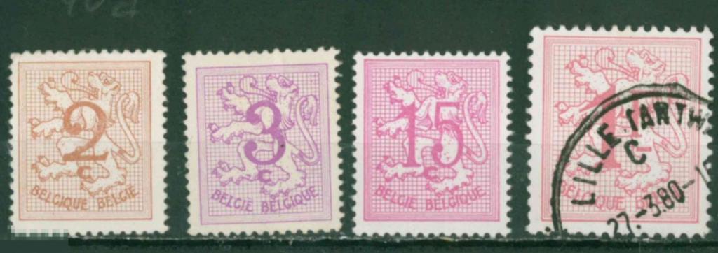 Бельгия 1959 Mi# 1174 - 1177 Лев стандарт d6