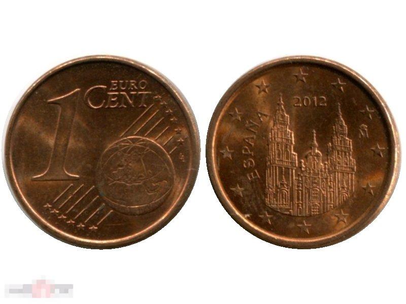 1 Евроцент Испании 2012 Г.
