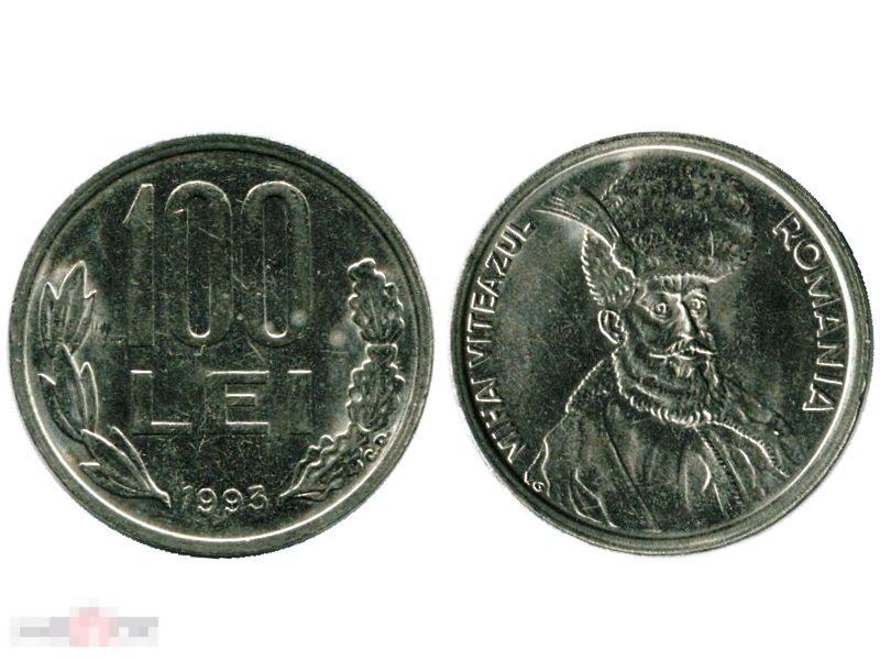 100 леев Румынии 1993 г.