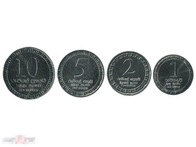 Набор 4 монеты Шри-Ланка 2017 г.