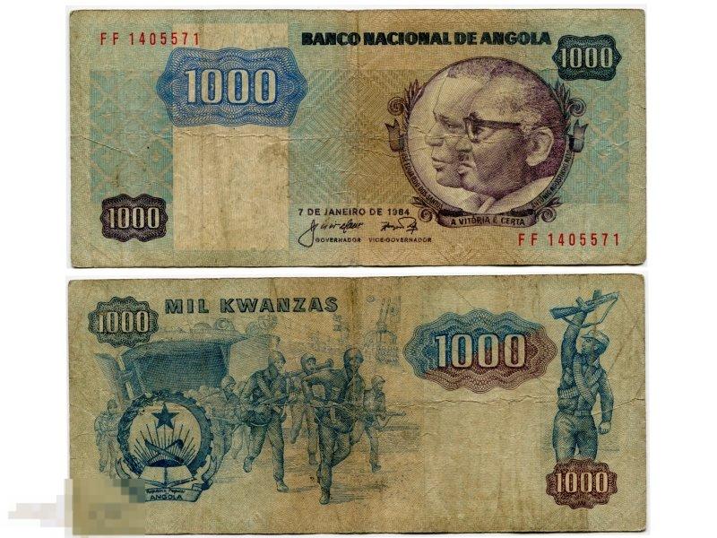 1000 кванз Анголы 1984 г.