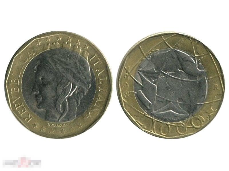 1000 лир Италии 1998 г.