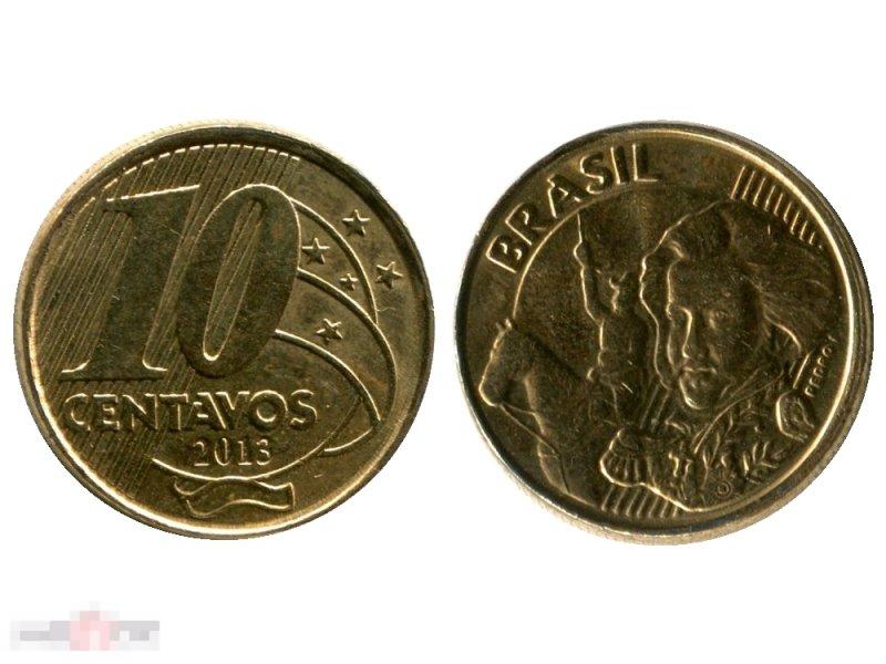 10 сентаво Бразилии 2013 г.