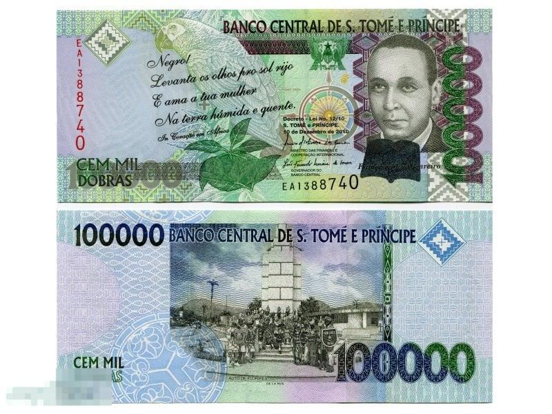 100000 добр Сан Томе и Принсипи 2010 г.