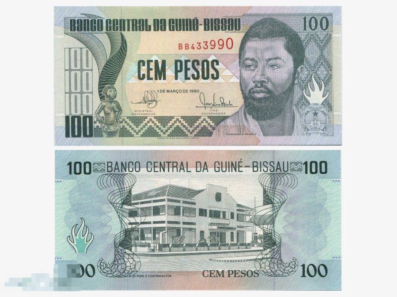 100 песо Гвинеи-Биссау 1990 г.