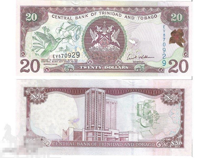 20 долларов Тринидад и Тобаго 2006 г.