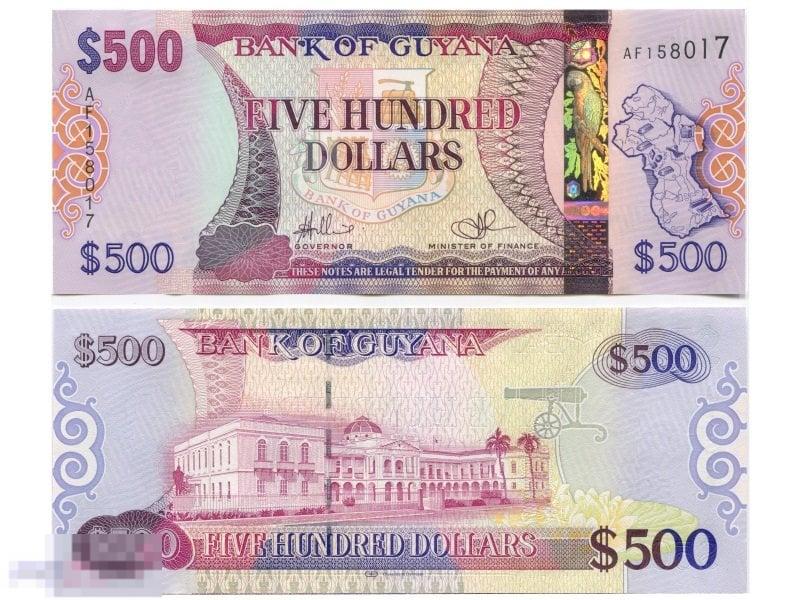 500 долларов Гайаны 2002 г.