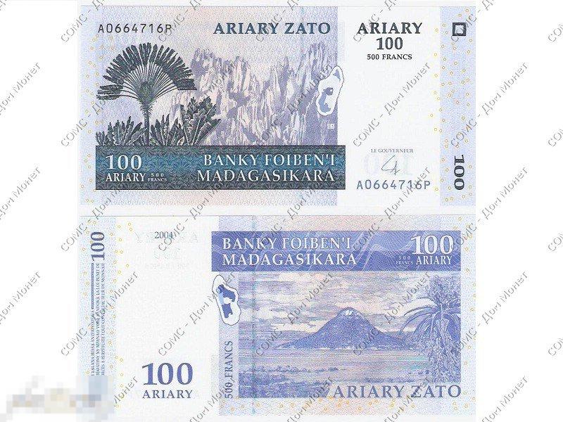 100 ариари Мадагаскара 2004 г.