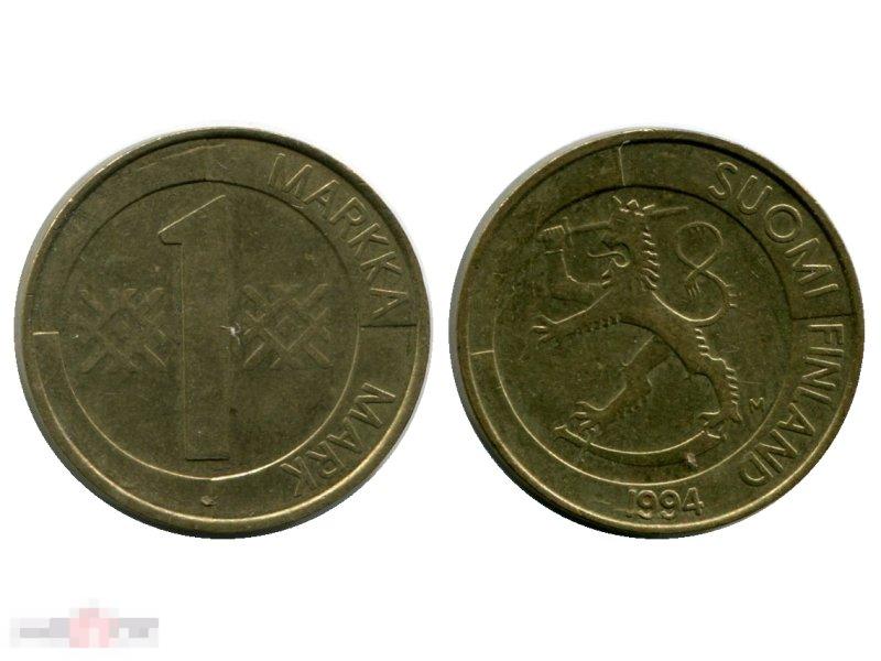 1 марка Финляндии 1994 г.