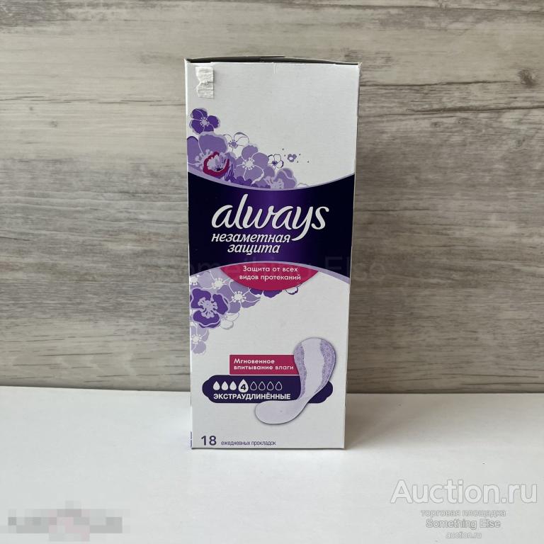 Ежедневные Прокладки «Always / Олвейз» Незаметная защита Экстраудлинённые (экстра удлинённые), 18 шт