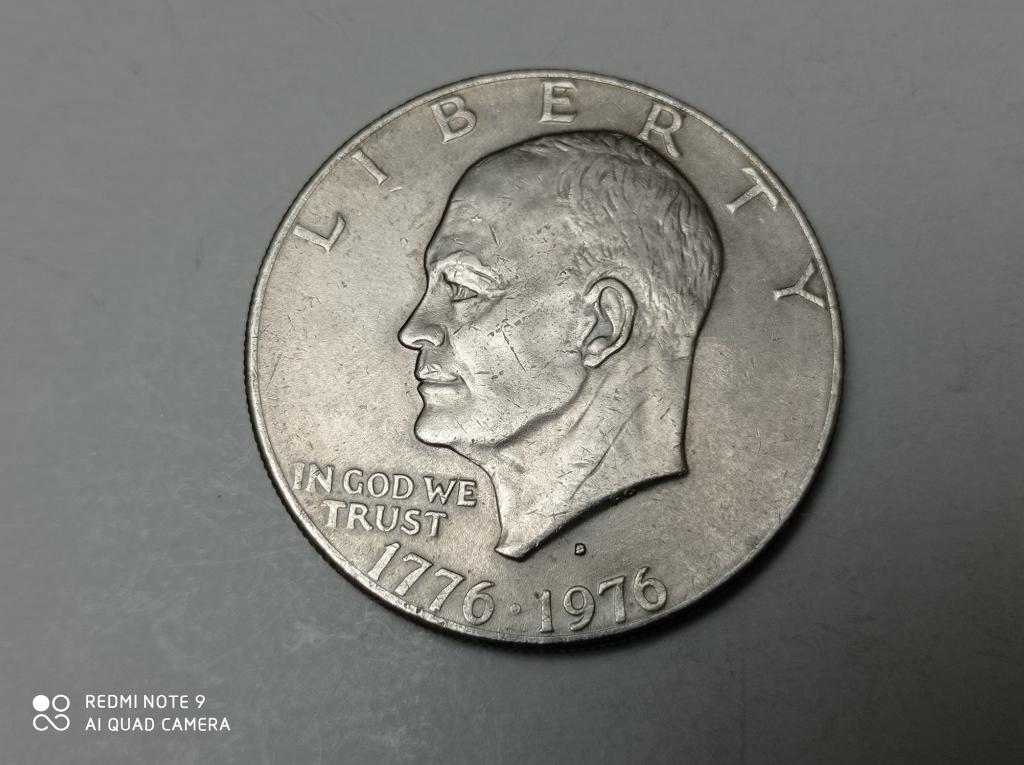 США 1 доллар 1776- 1976 Эйзенхауэр , Колокол свободы