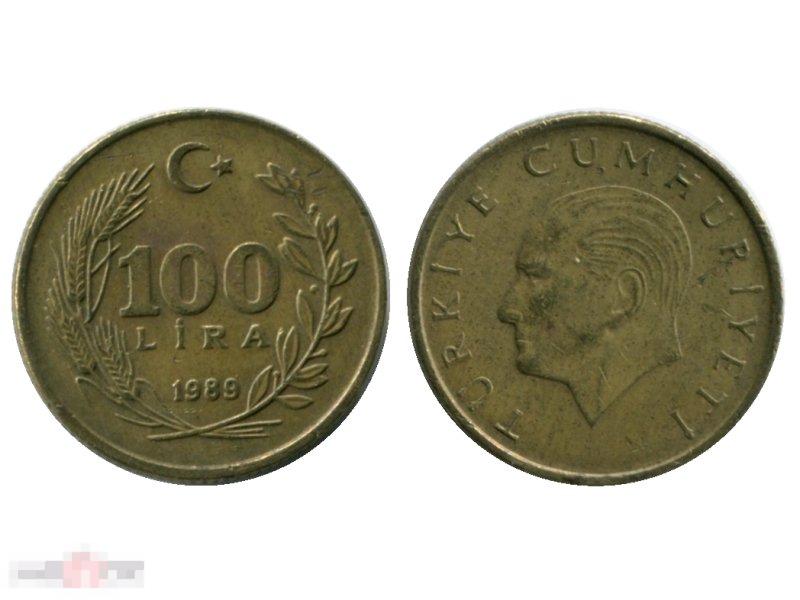 100 лир Турции 1989 г., Ататюрк