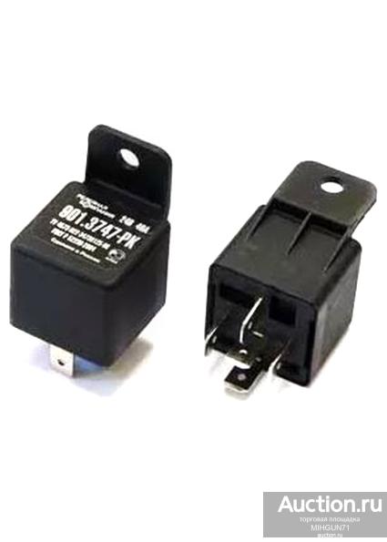 Реле 5-ти контактное 24В 40А с кронштейном 901.3747-РК (РелКом