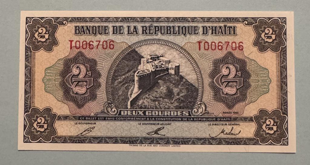 Гаити. 2 гурд. 1992. UNC.