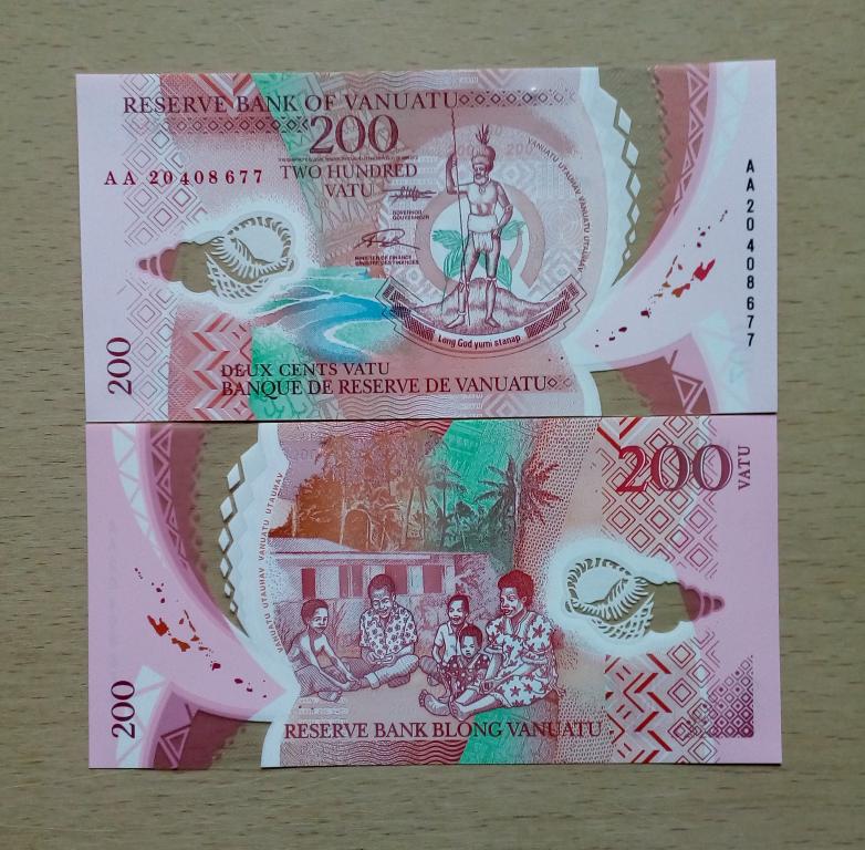 Вануату 200 вату пресс unc полимер
