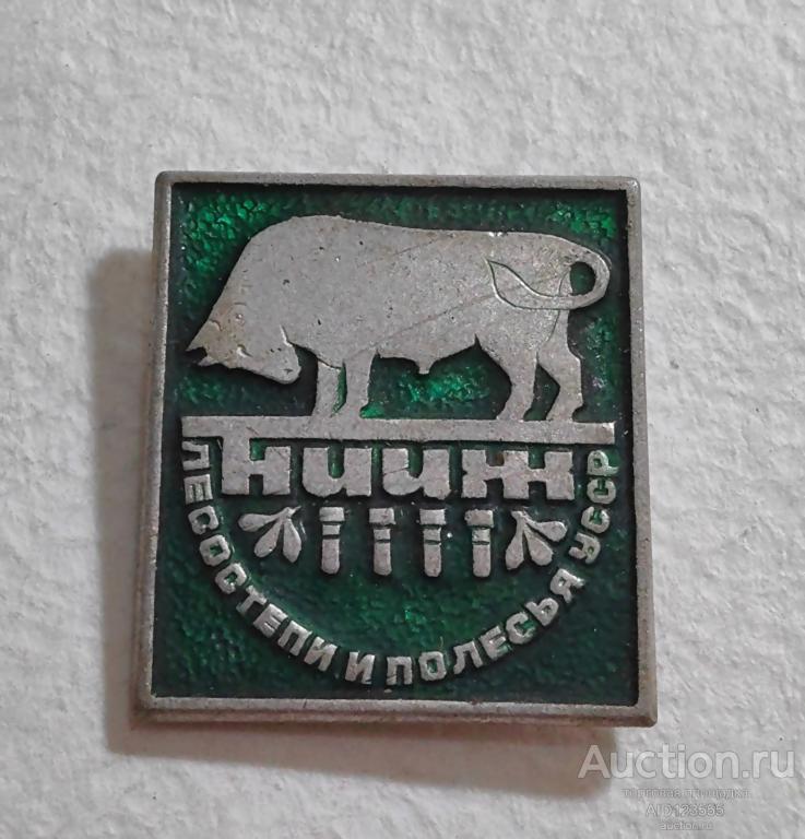 Знак значок СССР НИИЖ животноводства лесостепи и полесья УССР 50 лет