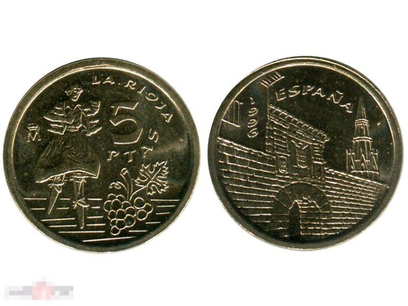 5 песет Испании 1996 г. Риоха