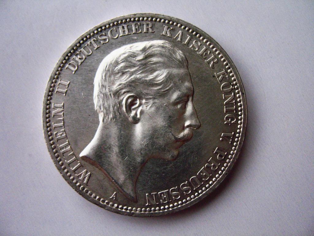 3 марки 1911 года  Пруссия UNC