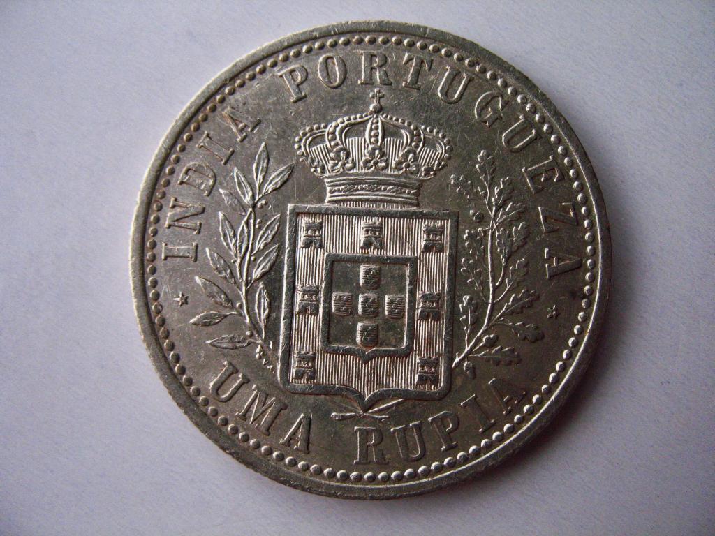 1 рупия 1903 года Португальская Индия AU-UNC
