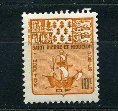 Французский Сен-Пьер и Микелон. Герб. Служебные. 1947.*