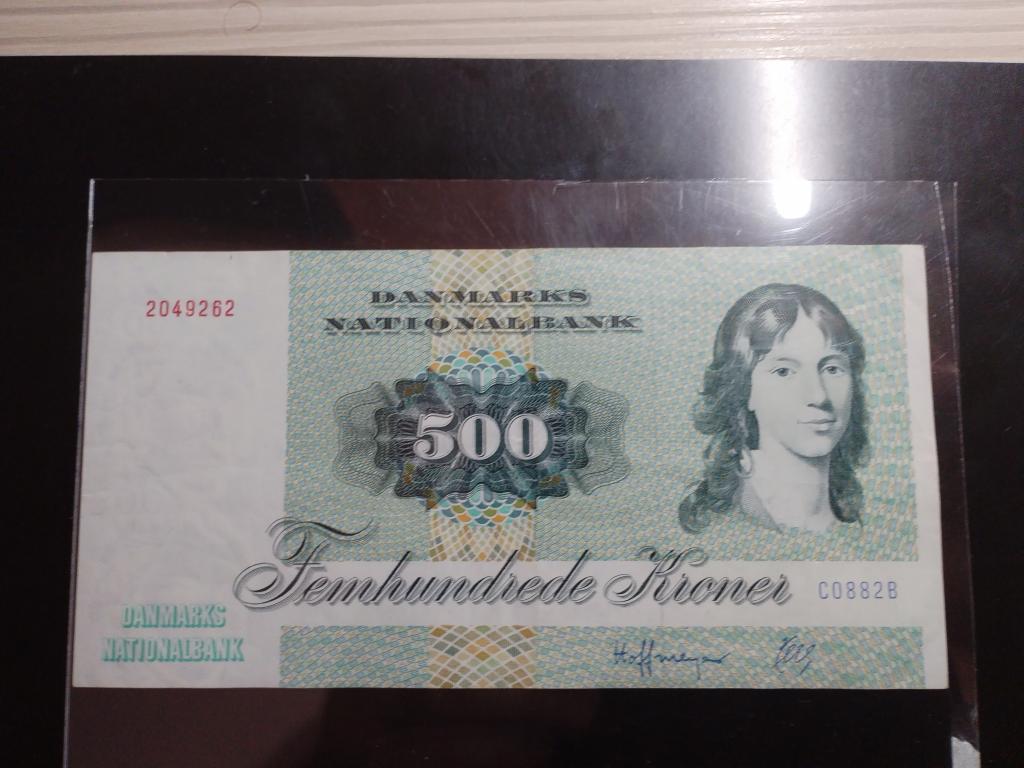 Дания 500 крон 1988 года