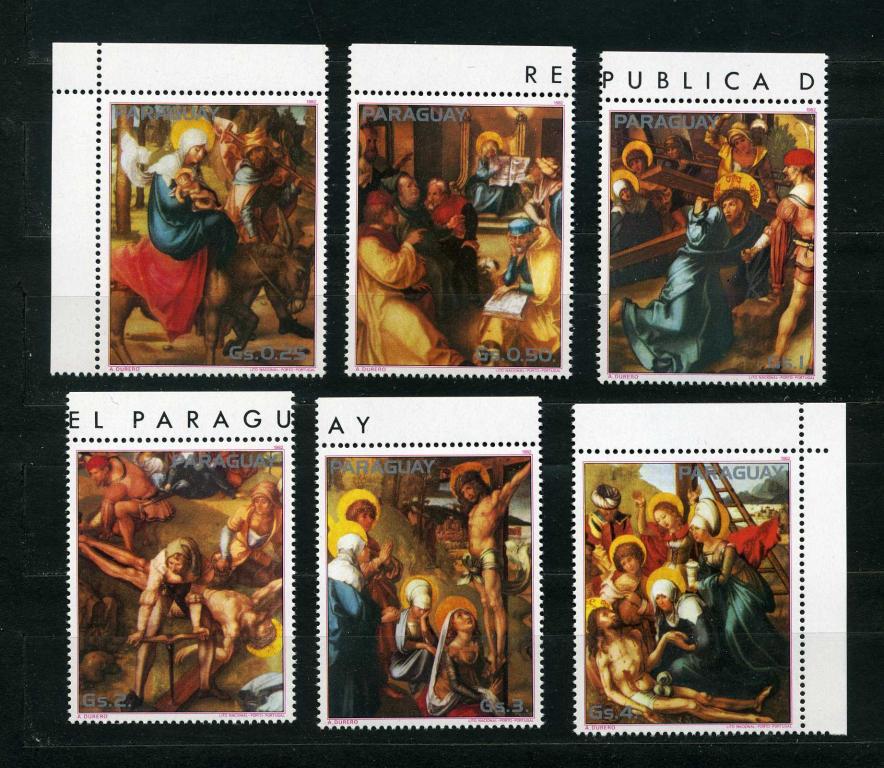 Парагвай. Искусство. Альбрехт Дюрер. Живопись. Жизнь Христа. Серия. 1982.**