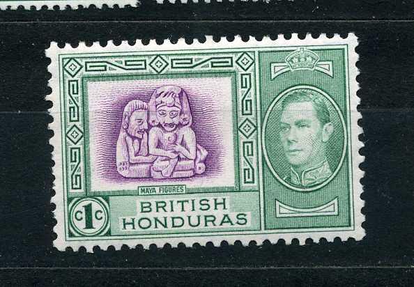 Британский Гондурас. Фигуры Майя. Артефакты. Король Георг VI. 1938.*