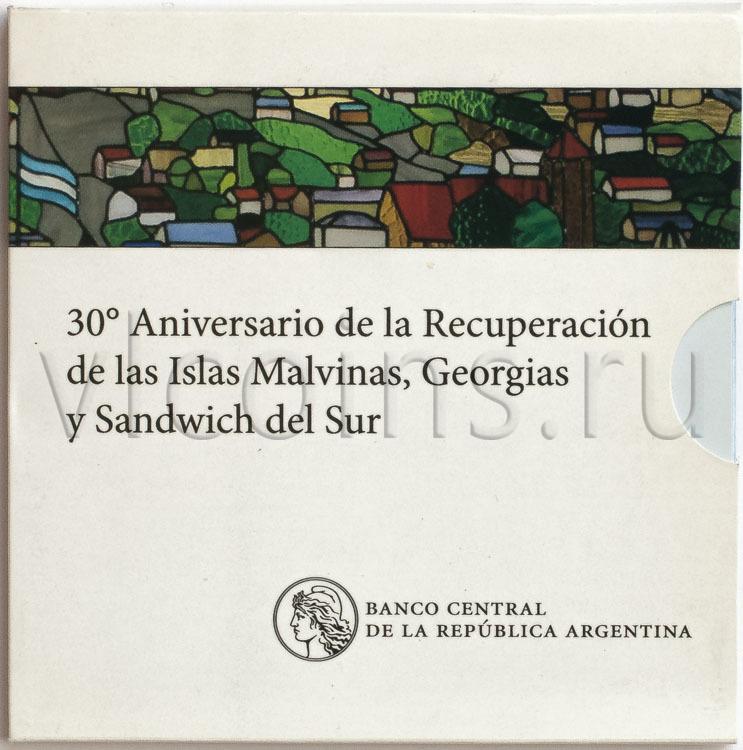 Аргентина 2 песо 2012 Мальвины в буклете UNC 44271