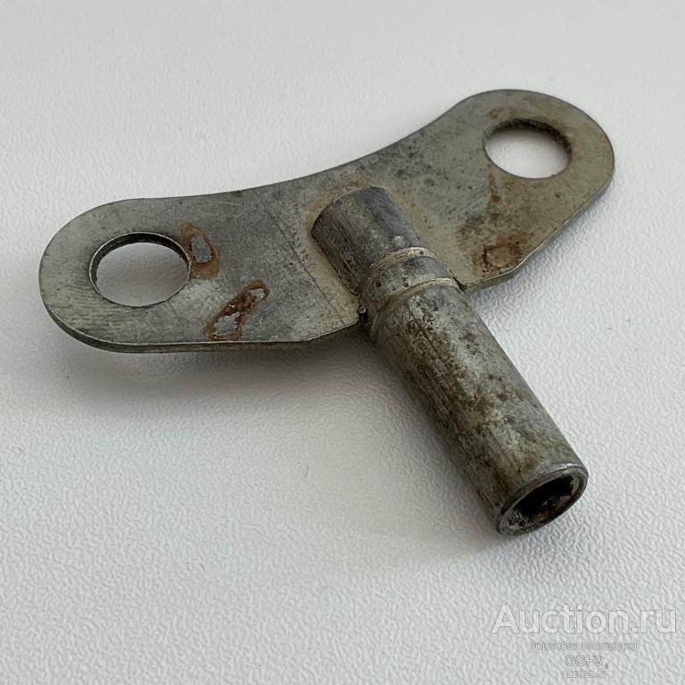 🔥 Заводной ключ к механическим настольным и настенным часам часам. Квадратное сечение. СССР №8.