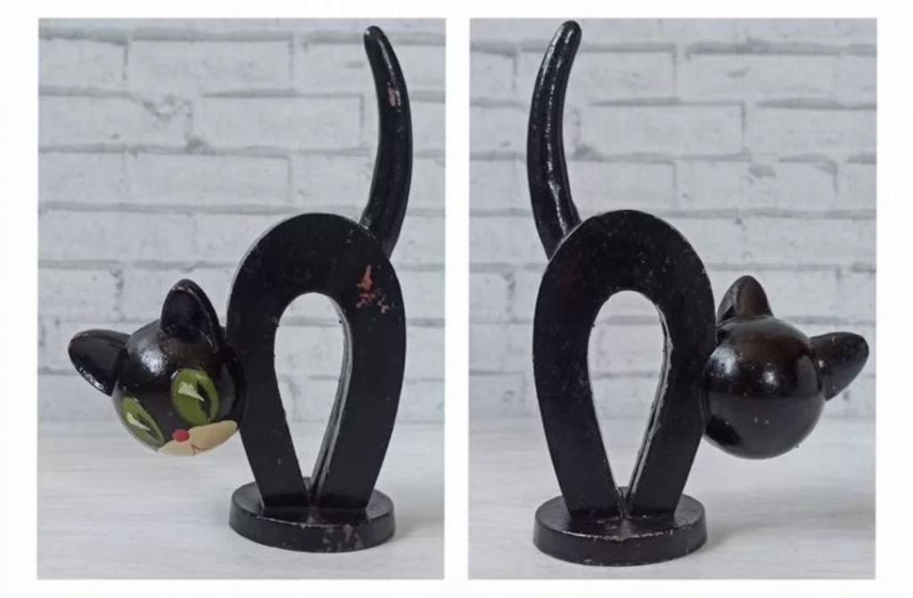Кот черный. СССР. Автор Скидальский