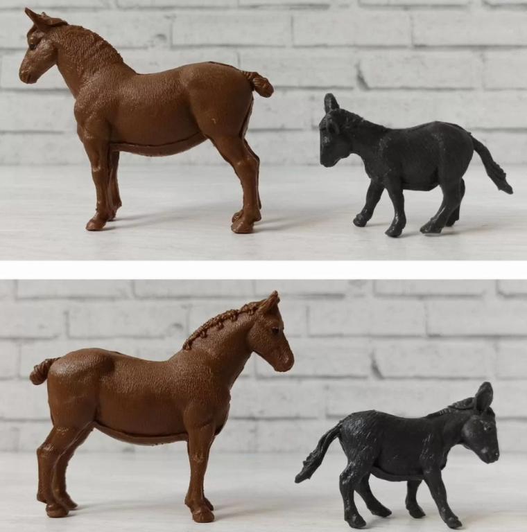 Игрушка. Мул и осел (ишак)