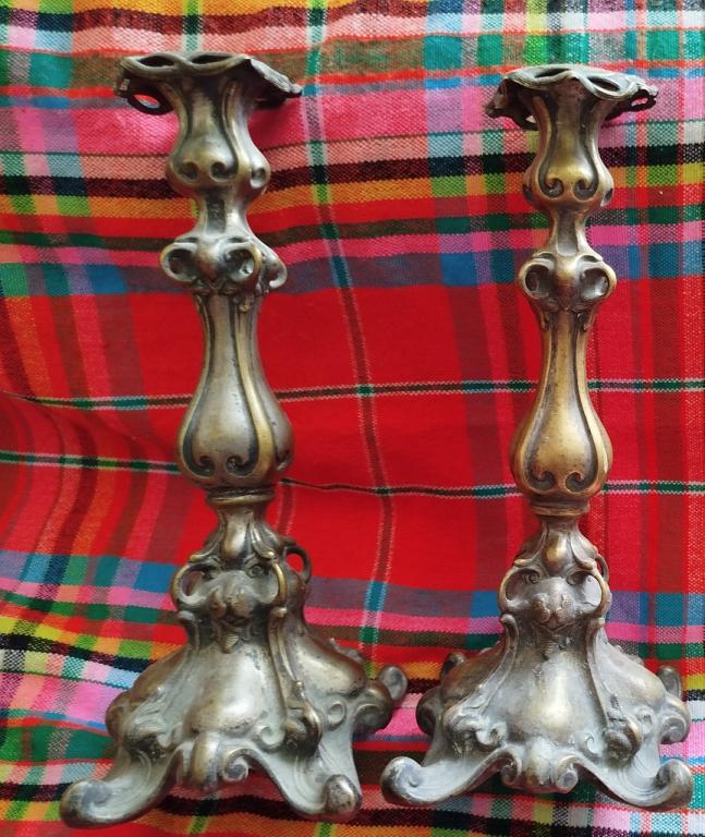 Подсвечники Царские,красивые,большие - до 1917 г.