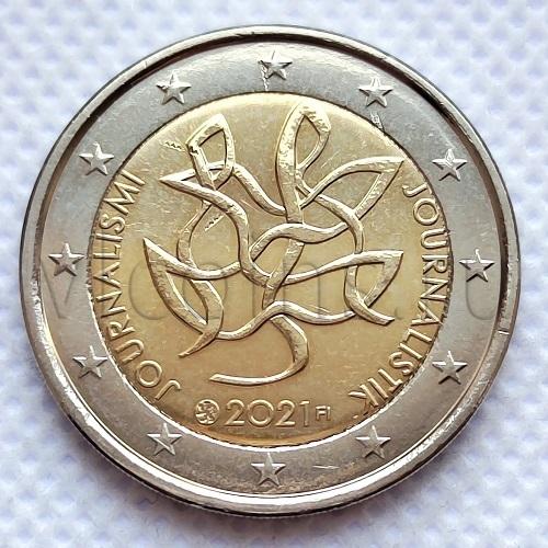 Финляндия 2 евро 2021 Журналистика и открытые коммуникации UNC 77881