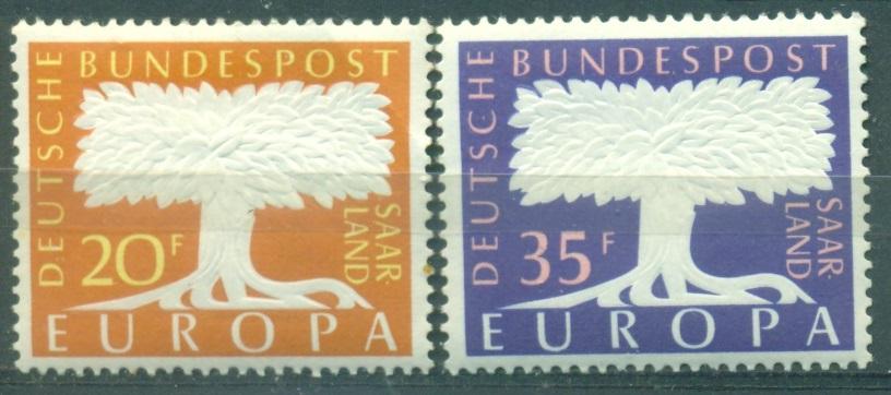 Саар (Германия) 1957 г.  серия Европа СЕПТ  негашен.**