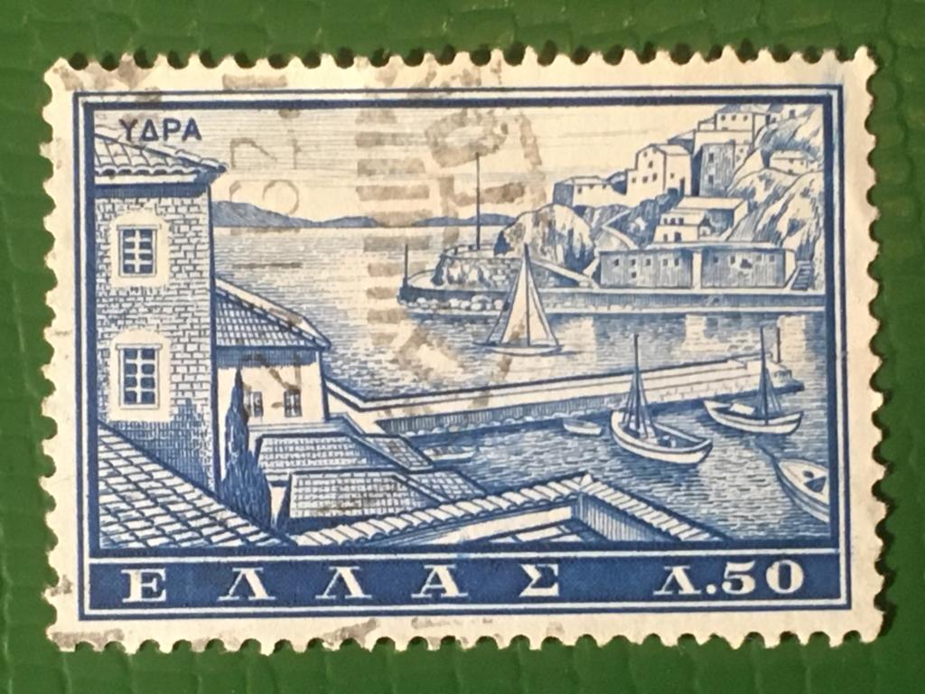 Марка. Туризм - Пейзажи и памятники. Греция. 1961 г.