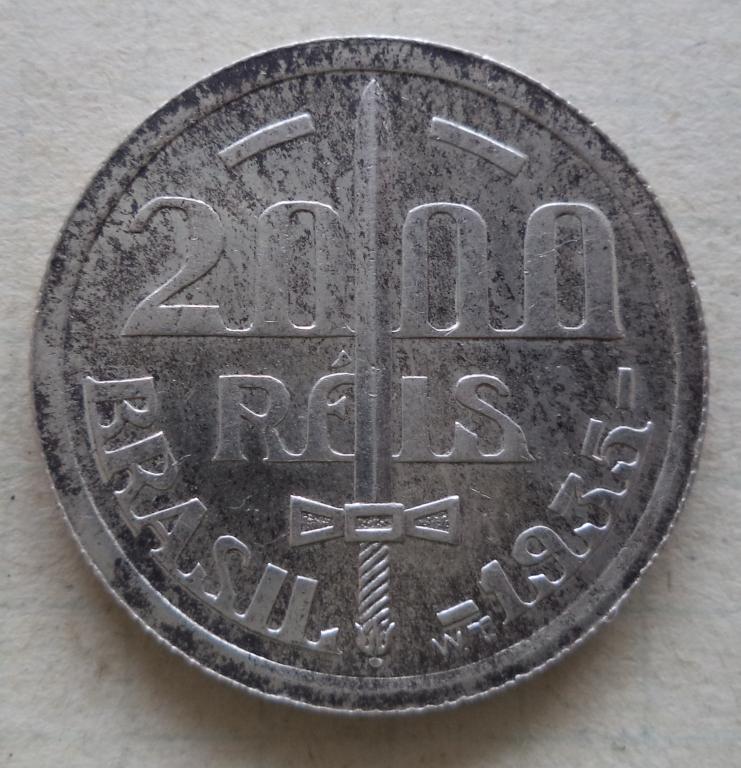 Бразилия 2000 рейсов  1935 год   Серебро     п.5