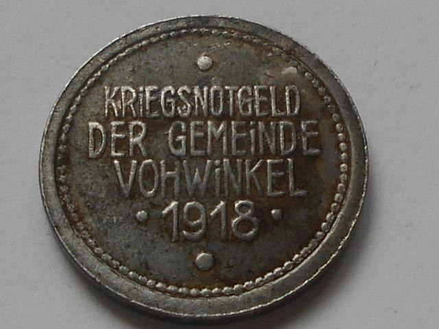5 пфеннигов 1918 год германия нотгельд железо