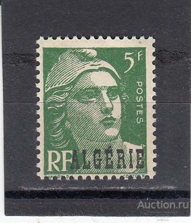 ALGERIE АЛЖИР ФРАНЦУЗСКИЕ КОЛОНИИ  Стандарт Марианна № 238 Надпечатка 1946  Сост** MNH