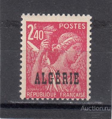 ALGERIE АЛЖИР ФРАНЦУЗСКИЕ КОЛОНИИ  Стандарт Богиня Ирис № 233 Надпечатка 1945  Сост** MNH