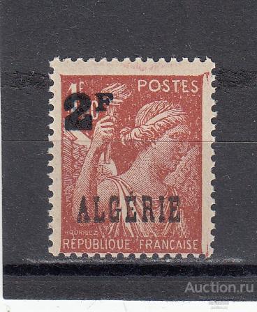ALGERIE АЛЖИР ФРАНЦУЗСКИЕ КОЛОНИИ  Стандарт Богиня Ирис № 231 Надпечатка 1945  Сост** MNH