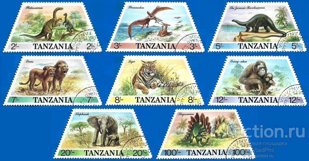 Танзания 1988 MiNr 422-29. Животные (8 € | $ 8) CTO