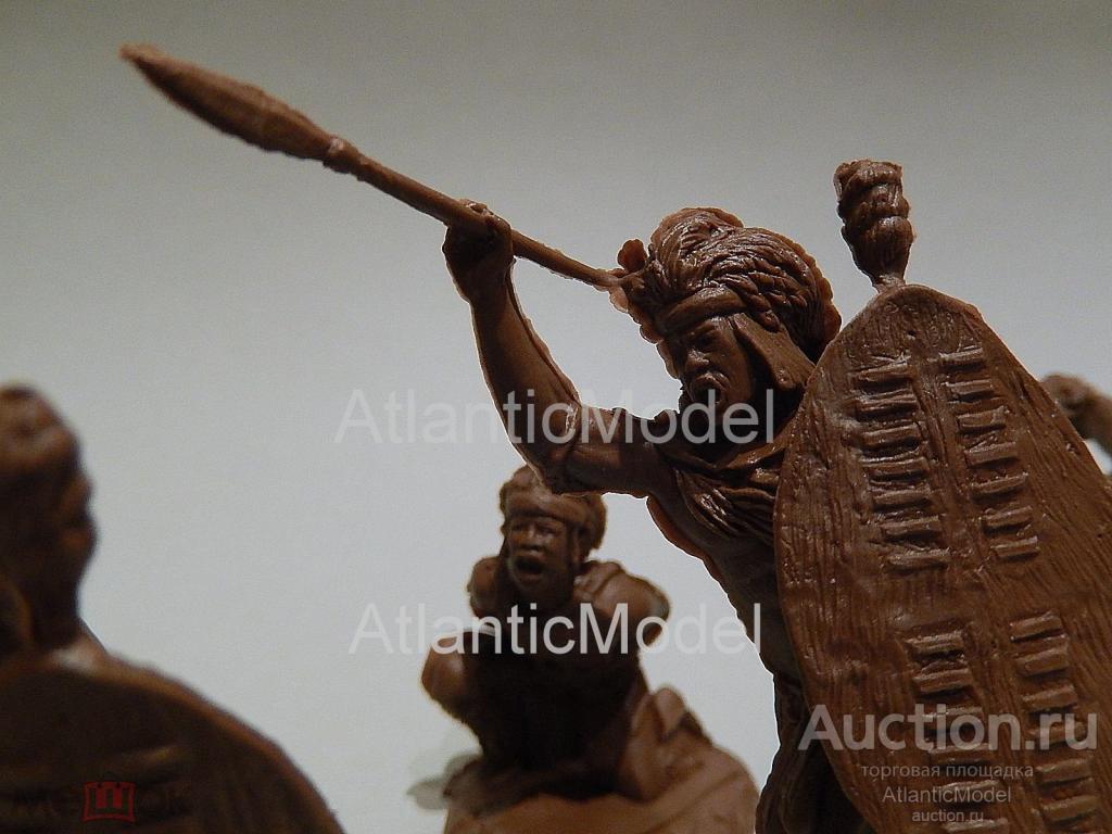 солдатики 1/32 Conte Зулусы set 2 набор 7 фигур 7 поз Англо-зулусская война 1879 г. оригинал раритет